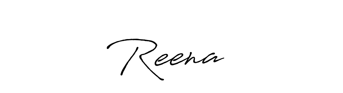 Design your own signature with our free online signature maker. With this signature software, you can create a handwritten (Antro_Vectra_Bolder) signature for name Reena❤️. Reena❤️ signature style 7 images and pictures png