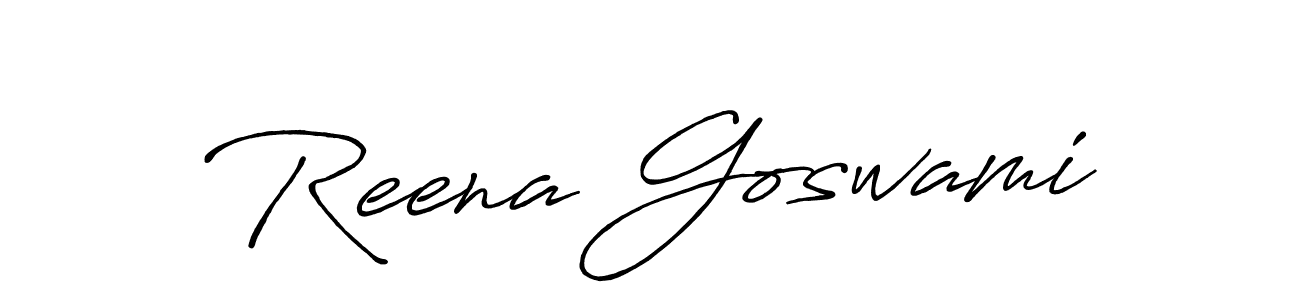 It looks lik you need a new signature style for name Reena Goswami. Design unique handwritten (Antro_Vectra_Bolder) signature with our free signature maker in just a few clicks. Reena Goswami signature style 7 images and pictures png