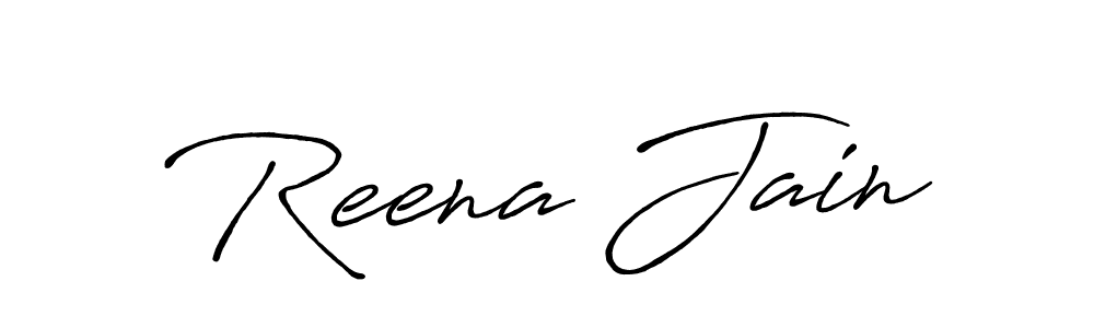 This is the best signature style for the Reena Jain name. Also you like these signature font (Antro_Vectra_Bolder). Mix name signature. Reena Jain signature style 7 images and pictures png