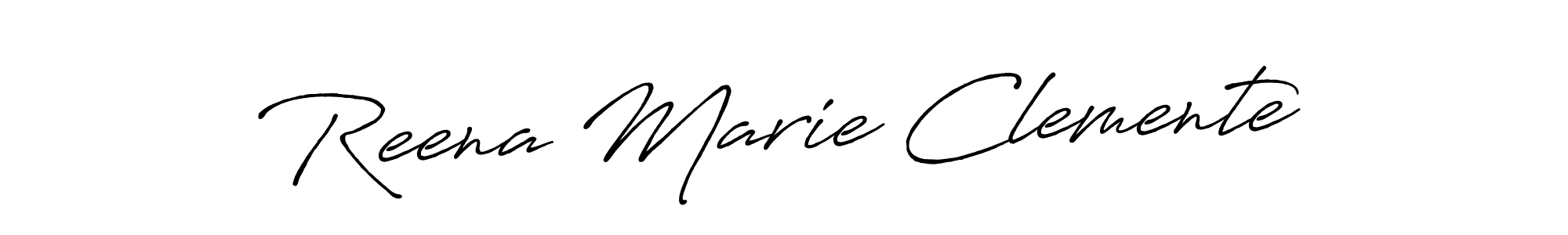 Use a signature maker to create a handwritten signature online. With this signature software, you can design (Antro_Vectra_Bolder) your own signature for name Reena Marie Clemente. Reena Marie Clemente signature style 7 images and pictures png