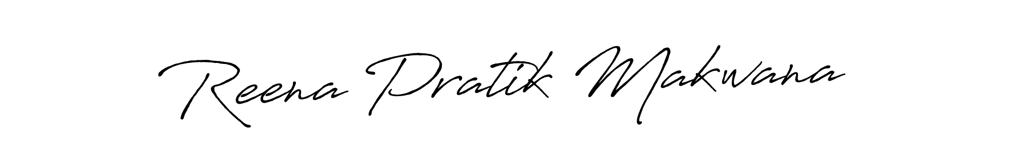 How to make Reena Pratik Makwana signature? Antro_Vectra_Bolder is a professional autograph style. Create handwritten signature for Reena Pratik Makwana name. Reena Pratik Makwana signature style 7 images and pictures png