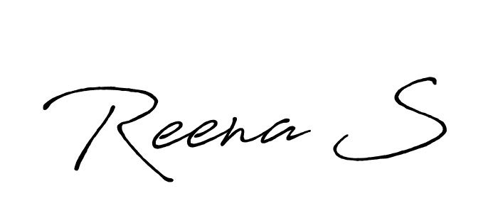 Also we have Reena S name is the best signature style. Create professional handwritten signature collection using Antro_Vectra_Bolder autograph style. Reena S signature style 7 images and pictures png