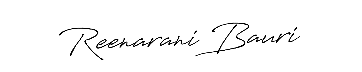 Reenarani Bauri stylish signature style. Best Handwritten Sign (Antro_Vectra_Bolder) for my name. Handwritten Signature Collection Ideas for my name Reenarani Bauri. Reenarani Bauri signature style 7 images and pictures png