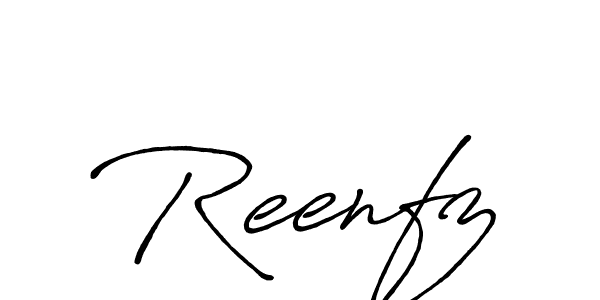 Design your own signature with our free online signature maker. With this signature software, you can create a handwritten (Antro_Vectra_Bolder) signature for name Reenfz. Reenfz signature style 7 images and pictures png