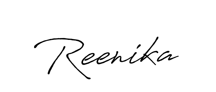 Also You can easily find your signature by using the search form. We will create Reenika name handwritten signature images for you free of cost using Antro_Vectra_Bolder sign style. Reenika signature style 7 images and pictures png