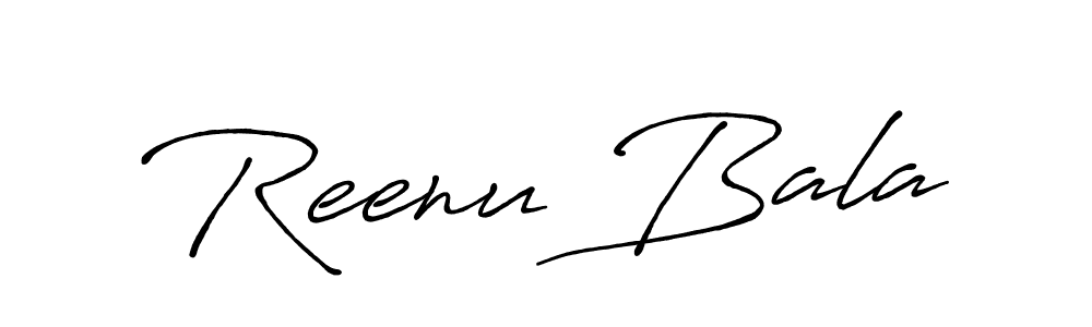 Similarly Antro_Vectra_Bolder is the best handwritten signature design. Signature creator online .You can use it as an online autograph creator for name Reenu Bala. Reenu Bala signature style 7 images and pictures png