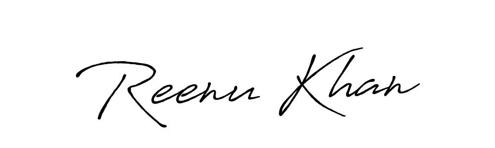 Make a short Reenu Khan signature style. Manage your documents anywhere anytime using Antro_Vectra_Bolder. Create and add eSignatures, submit forms, share and send files easily. Reenu Khan signature style 7 images and pictures png