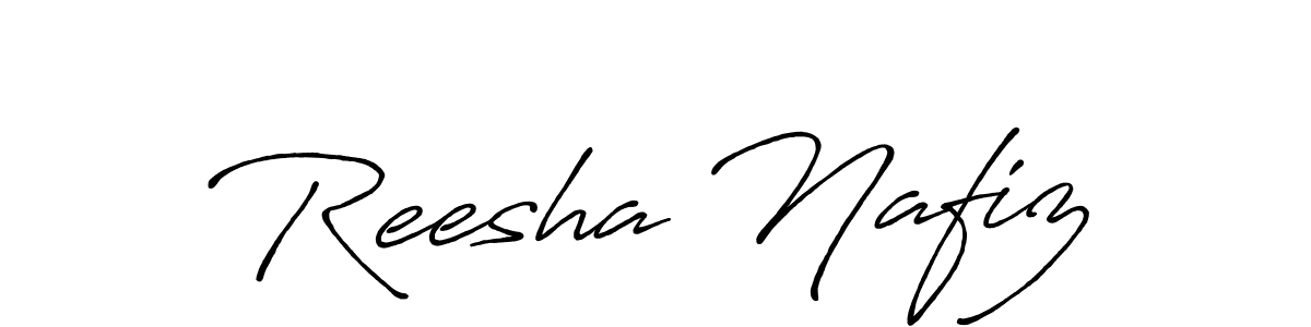 It looks lik you need a new signature style for name Reesha Nafiz. Design unique handwritten (Antro_Vectra_Bolder) signature with our free signature maker in just a few clicks. Reesha Nafiz signature style 7 images and pictures png