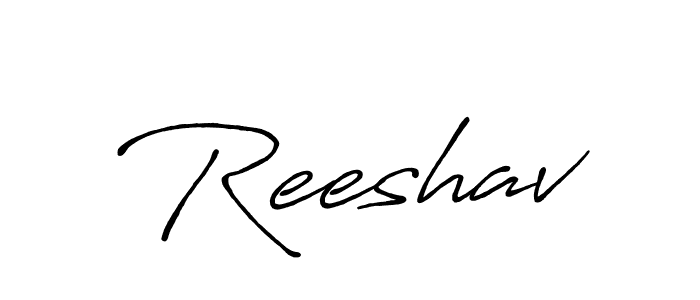 Design your own signature with our free online signature maker. With this signature software, you can create a handwritten (Antro_Vectra_Bolder) signature for name Reeshav. Reeshav signature style 7 images and pictures png