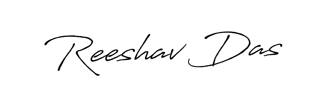 How to make Reeshav Das name signature. Use Antro_Vectra_Bolder style for creating short signs online. This is the latest handwritten sign. Reeshav Das signature style 7 images and pictures png