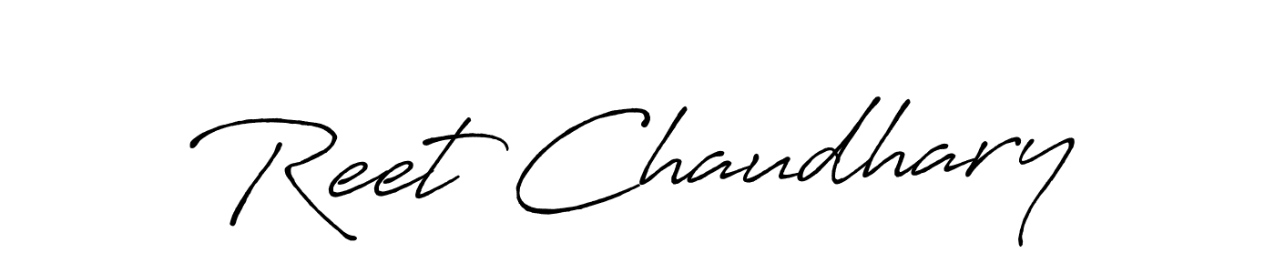 Make a short Reet Chaudhary signature style. Manage your documents anywhere anytime using Antro_Vectra_Bolder. Create and add eSignatures, submit forms, share and send files easily. Reet Chaudhary signature style 7 images and pictures png