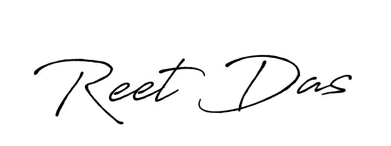 if you are searching for the best signature style for your name Reet Das. so please give up your signature search. here we have designed multiple signature styles  using Antro_Vectra_Bolder. Reet Das signature style 7 images and pictures png