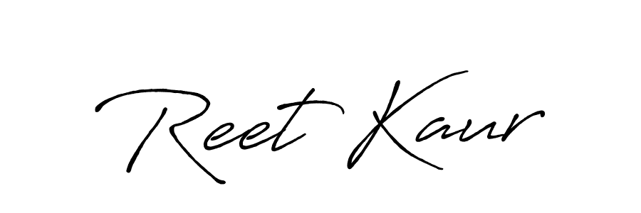 if you are searching for the best signature style for your name Reet Kaur. so please give up your signature search. here we have designed multiple signature styles  using Antro_Vectra_Bolder. Reet Kaur signature style 7 images and pictures png