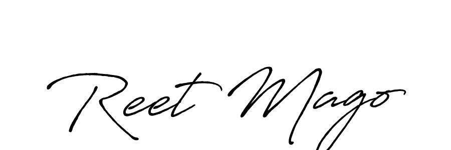 You should practise on your own different ways (Antro_Vectra_Bolder) to write your name (Reet Mago) in signature. don't let someone else do it for you. Reet Mago signature style 7 images and pictures png