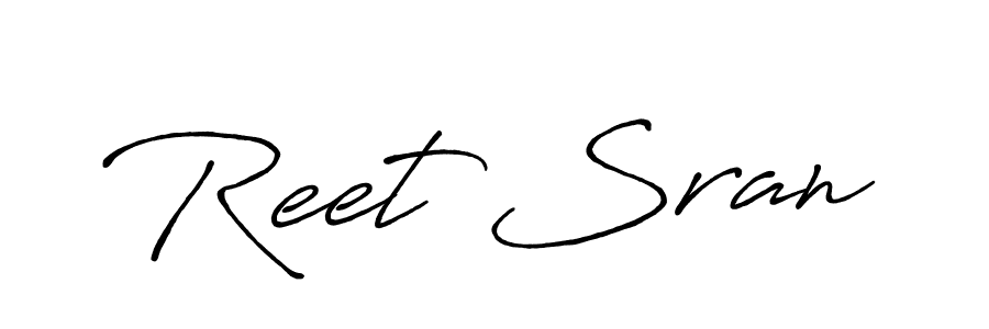 Also we have Reet Sran name is the best signature style. Create professional handwritten signature collection using Antro_Vectra_Bolder autograph style. Reet Sran signature style 7 images and pictures png