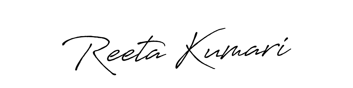The best way (Antro_Vectra_Bolder) to make a short signature is to pick only two or three words in your name. The name Reeta Kumari include a total of six letters. For converting this name. Reeta Kumari signature style 7 images and pictures png