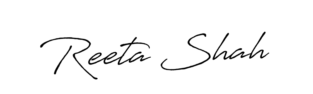 if you are searching for the best signature style for your name Reeta Shah. so please give up your signature search. here we have designed multiple signature styles  using Antro_Vectra_Bolder. Reeta Shah signature style 7 images and pictures png