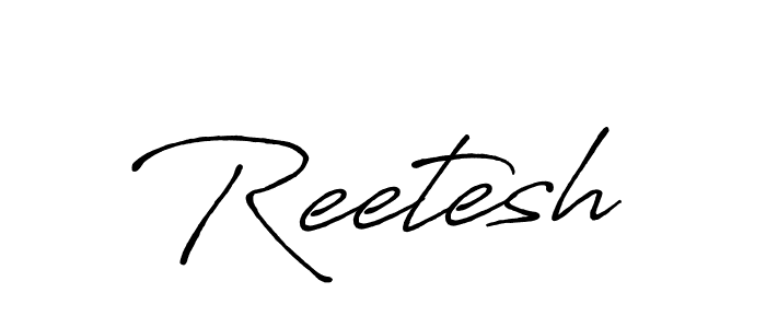 Create a beautiful signature design for name Reetesh. With this signature (Antro_Vectra_Bolder) fonts, you can make a handwritten signature for free. Reetesh signature style 7 images and pictures png
