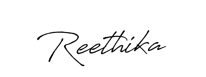 if you are searching for the best signature style for your name Reethika. so please give up your signature search. here we have designed multiple signature styles  using Antro_Vectra_Bolder. Reethika signature style 7 images and pictures png