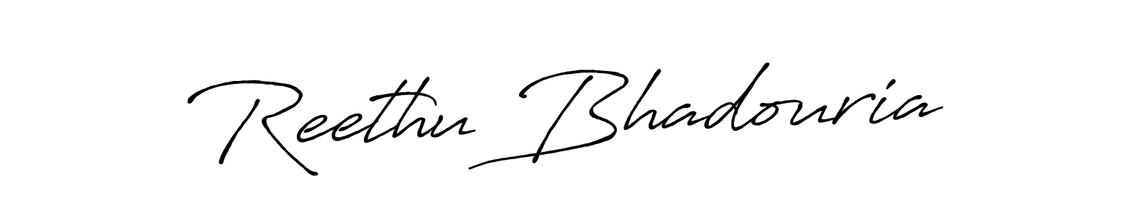 Make a beautiful signature design for name Reethu Bhadouria. Use this online signature maker to create a handwritten signature for free. Reethu Bhadouria signature style 7 images and pictures png