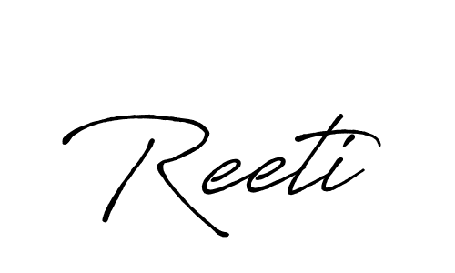 if you are searching for the best signature style for your name Reeti. so please give up your signature search. here we have designed multiple signature styles  using Antro_Vectra_Bolder. Reeti signature style 7 images and pictures png