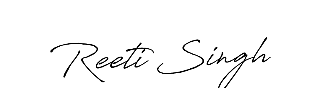 It looks lik you need a new signature style for name Reeti Singh. Design unique handwritten (Antro_Vectra_Bolder) signature with our free signature maker in just a few clicks. Reeti Singh signature style 7 images and pictures png