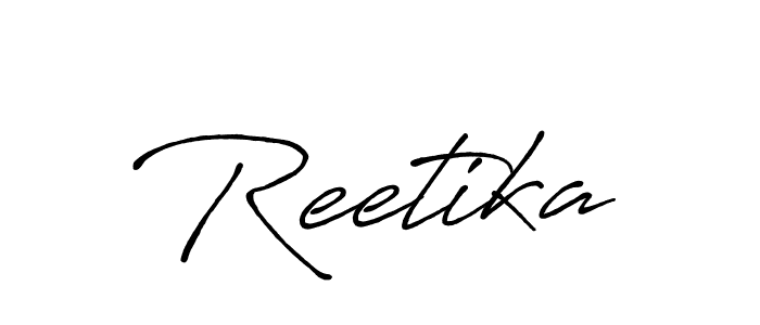 Reetika stylish signature style. Best Handwritten Sign (Antro_Vectra_Bolder) for my name. Handwritten Signature Collection Ideas for my name Reetika. Reetika signature style 7 images and pictures png