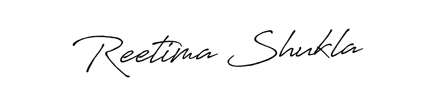 Make a short Reetima Shukla signature style. Manage your documents anywhere anytime using Antro_Vectra_Bolder. Create and add eSignatures, submit forms, share and send files easily. Reetima Shukla signature style 7 images and pictures png