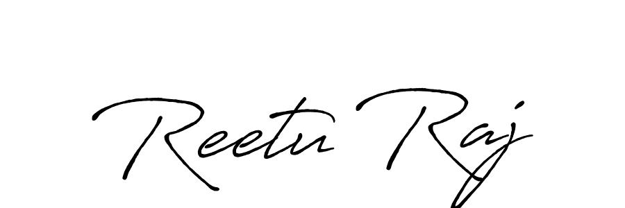 Antro_Vectra_Bolder is a professional signature style that is perfect for those who want to add a touch of class to their signature. It is also a great choice for those who want to make their signature more unique. Get Reetu Raj name to fancy signature for free. Reetu Raj signature style 7 images and pictures png