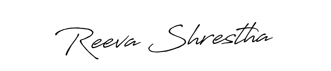 Similarly Antro_Vectra_Bolder is the best handwritten signature design. Signature creator online .You can use it as an online autograph creator for name Reeva Shrestha. Reeva Shrestha signature style 7 images and pictures png