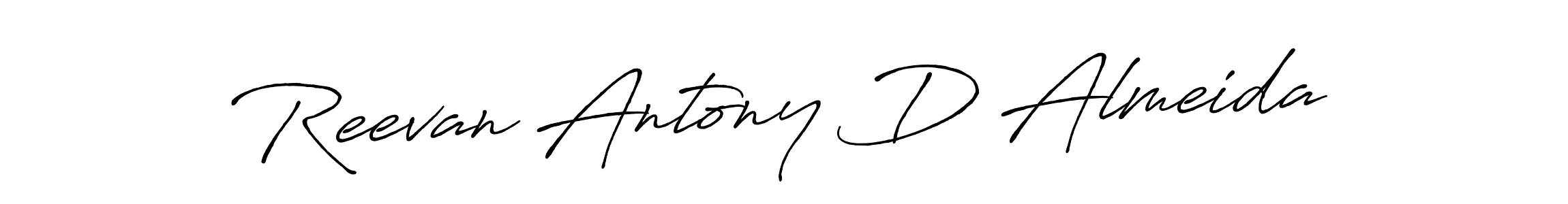 You can use this online signature creator to create a handwritten signature for the name Reevan Antony D Almeida. This is the best online autograph maker. Reevan Antony D Almeida signature style 7 images and pictures png