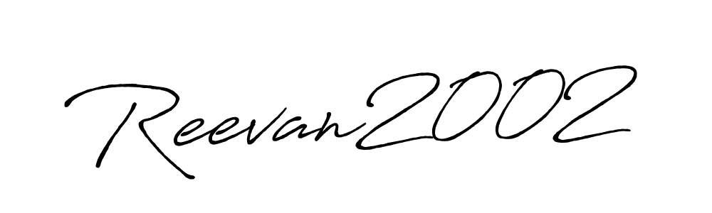 The best way (Antro_Vectra_Bolder) to make a short signature is to pick only two or three words in your name. The name Reevan2002 include a total of six letters. For converting this name. Reevan2002 signature style 7 images and pictures png