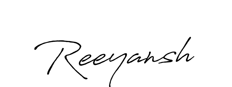 Use a signature maker to create a handwritten signature online. With this signature software, you can design (Antro_Vectra_Bolder) your own signature for name Reeyansh. Reeyansh signature style 7 images and pictures png