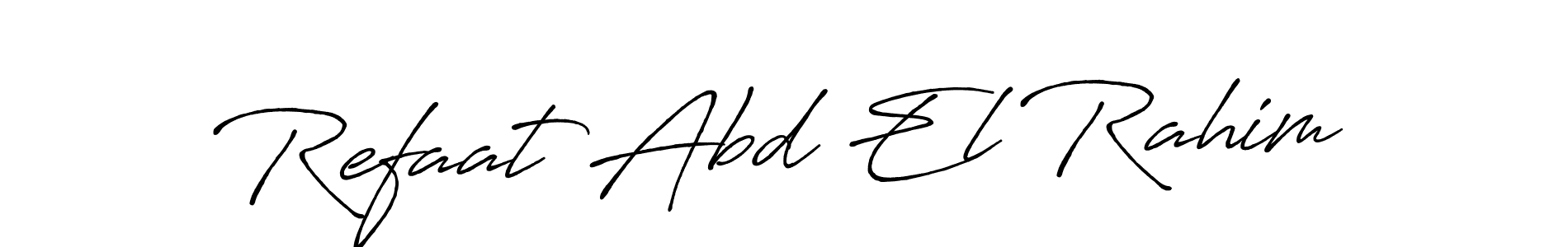 Refaat Abd El Rahim stylish signature style. Best Handwritten Sign (Antro_Vectra_Bolder) for my name. Handwritten Signature Collection Ideas for my name Refaat Abd El Rahim. Refaat Abd El Rahim signature style 7 images and pictures png