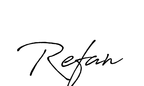 Make a beautiful signature design for name Refan. Use this online signature maker to create a handwritten signature for free. Refan signature style 7 images and pictures png