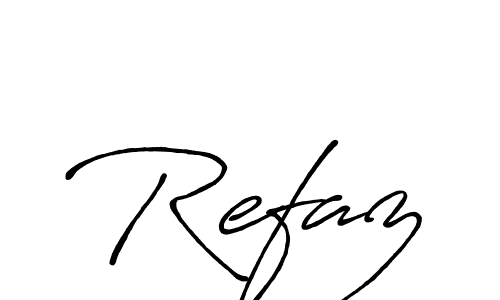 How to make Refaz signature? Antro_Vectra_Bolder is a professional autograph style. Create handwritten signature for Refaz name. Refaz signature style 7 images and pictures png