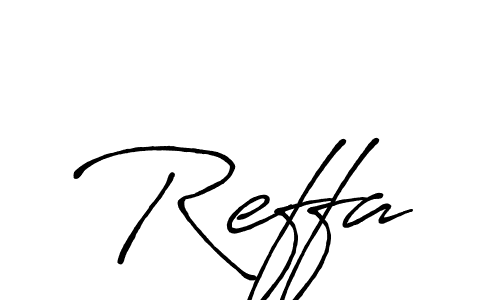 Reffa stylish signature style. Best Handwritten Sign (Antro_Vectra_Bolder) for my name. Handwritten Signature Collection Ideas for my name Reffa. Reffa signature style 7 images and pictures png