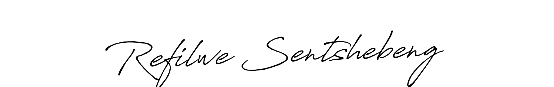 It looks lik you need a new signature style for name Refilwe Sentshebeng. Design unique handwritten (Antro_Vectra_Bolder) signature with our free signature maker in just a few clicks. Refilwe Sentshebeng signature style 7 images and pictures png