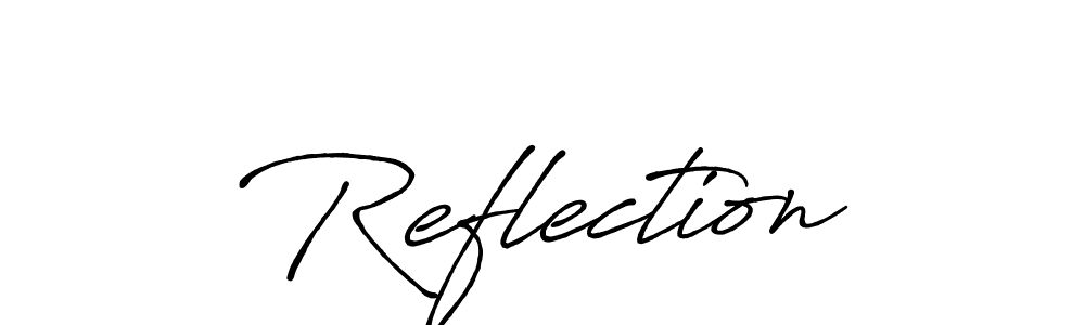 Use a signature maker to create a handwritten signature online. With this signature software, you can design (Antro_Vectra_Bolder) your own signature for name Reflection. Reflection signature style 7 images and pictures png