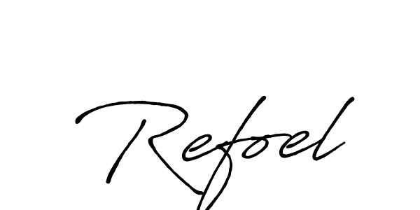 Once you've used our free online signature maker to create your best signature Antro_Vectra_Bolder style, it's time to enjoy all of the benefits that Refoel name signing documents. Refoel signature style 7 images and pictures png