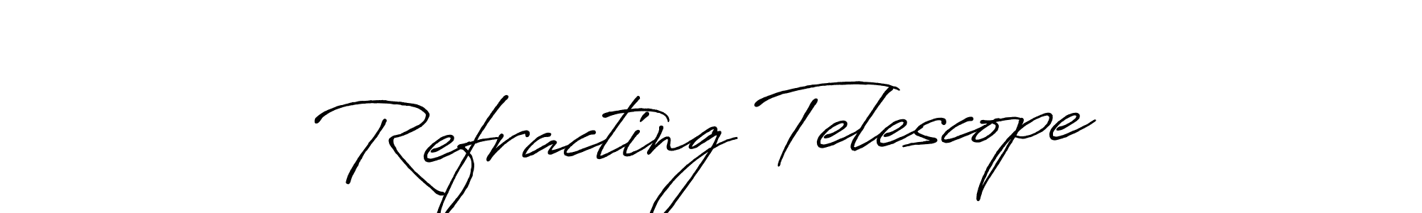 Check out images of Autograph of Refracting Telescope name. Actor Refracting Telescope Signature Style. Antro_Vectra_Bolder is a professional sign style online. Refracting Telescope signature style 7 images and pictures png