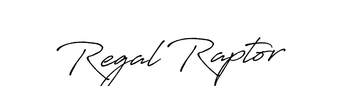 How to make Regal Raptor name signature. Use Antro_Vectra_Bolder style for creating short signs online. This is the latest handwritten sign. Regal Raptor signature style 7 images and pictures png