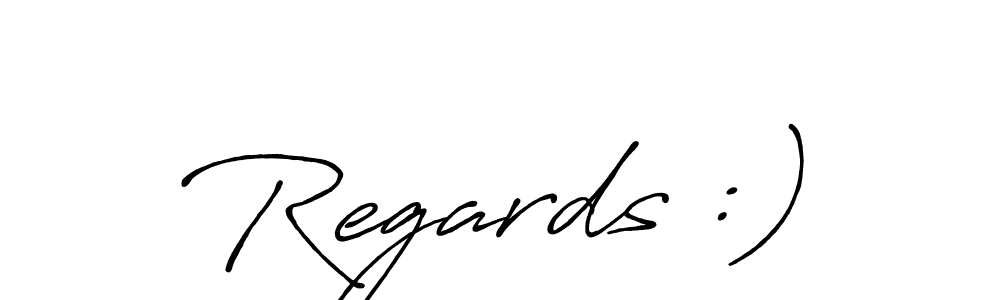 Make a beautiful signature design for name Regards :). With this signature (Antro_Vectra_Bolder) style, you can create a handwritten signature for free. Regards :) signature style 7 images and pictures png