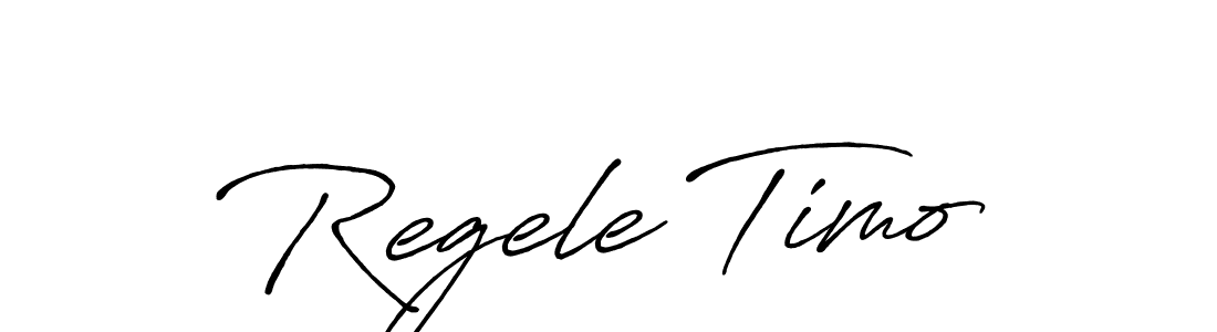 Regele Timo stylish signature style. Best Handwritten Sign (Antro_Vectra_Bolder) for my name. Handwritten Signature Collection Ideas for my name Regele Timo. Regele Timo signature style 7 images and pictures png