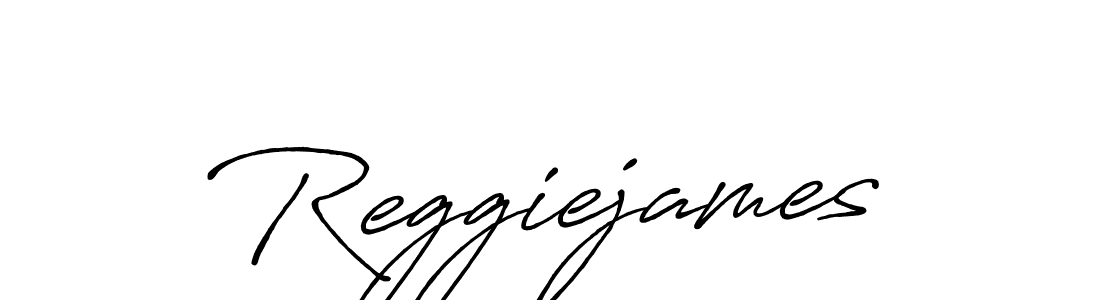 Create a beautiful signature design for name Reggiejames. With this signature (Antro_Vectra_Bolder) fonts, you can make a handwritten signature for free. Reggiejames signature style 7 images and pictures png