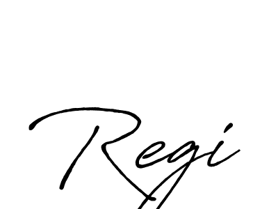 Design your own signature with our free online signature maker. With this signature software, you can create a handwritten (Antro_Vectra_Bolder) signature for name Regi. Regi signature style 7 images and pictures png