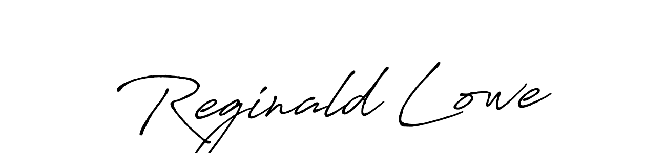 How to make Reginald Lowe name signature. Use Antro_Vectra_Bolder style for creating short signs online. This is the latest handwritten sign. Reginald Lowe signature style 7 images and pictures png