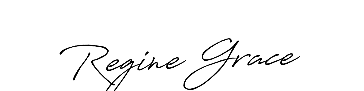 Create a beautiful signature design for name Regine Grace. With this signature (Antro_Vectra_Bolder) fonts, you can make a handwritten signature for free. Regine Grace signature style 7 images and pictures png