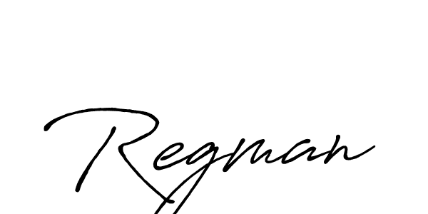 Regman stylish signature style. Best Handwritten Sign (Antro_Vectra_Bolder) for my name. Handwritten Signature Collection Ideas for my name Regman. Regman signature style 7 images and pictures png