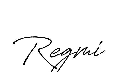 Use a signature maker to create a handwritten signature online. With this signature software, you can design (Antro_Vectra_Bolder) your own signature for name Regmi. Regmi signature style 7 images and pictures png